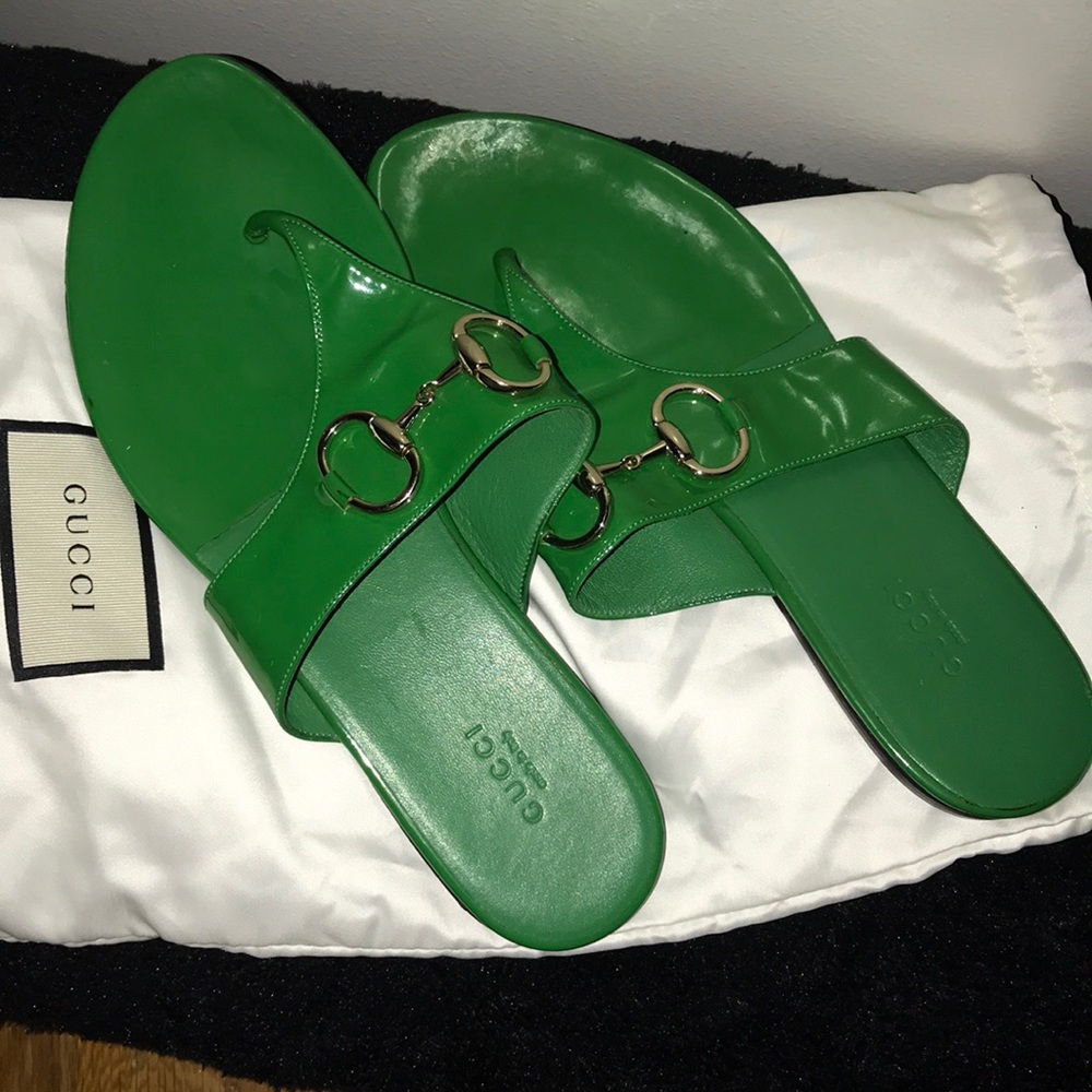 Green sandal Gucci